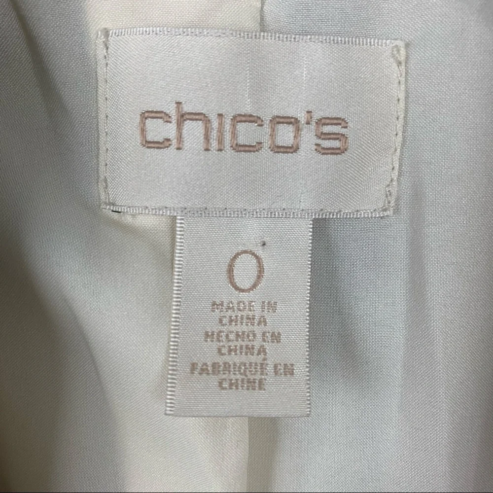 Chico’s Aztec Boho Western woven ikat open front Blazer 0 or Sm - Picture 8 of 9